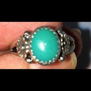 Indian Turquoise and Silver Ring